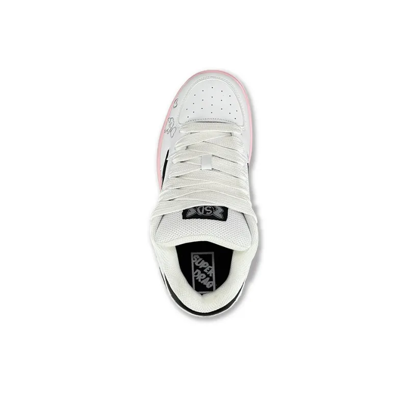 LuzaoT SUPER DRAG Low Top Skateboard Shoes Women's Naughty Dog-2