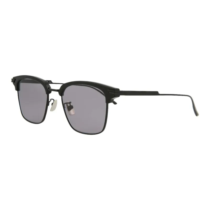 Bottega Veneta Acetate Browline Sunglasses Men's Black-0
