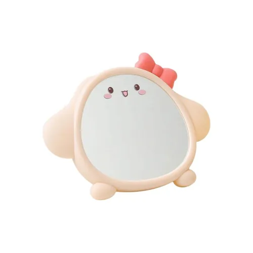 Gentle Welcome Cartoon Cute Makeup Mirror HD Wall Hanging Desktop Portable Small Mirror Travel Dormitory Mirror
