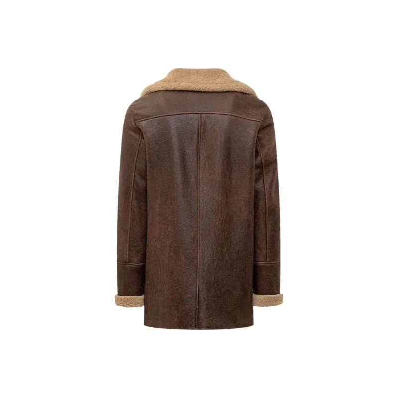 SALVATORE SANTORO Leather Jacket Men's Brown-1