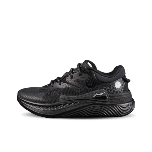 LiNing Slip Resistant And Breathable Low Top Casual Shoes Men's Black