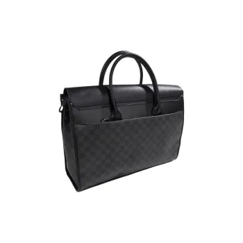 VIHUS PVC Briefcase Regular Men's Black