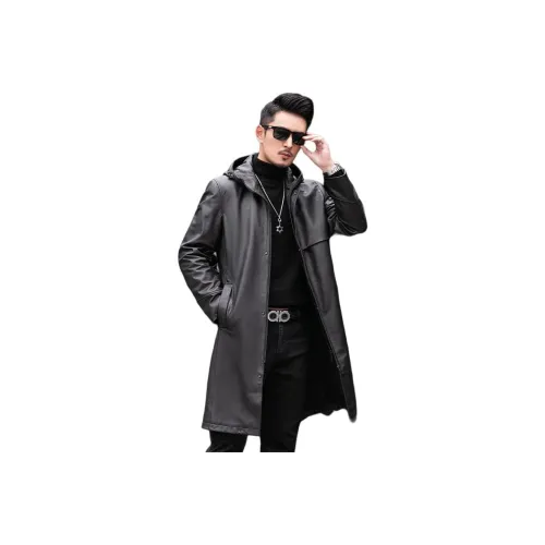 JIMU Leather Jackets Men