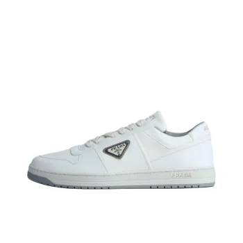 PRADA Low Top Skateboard Shoes Men's White