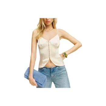 REFORMATION Lumi Silk Top Camisole Women's