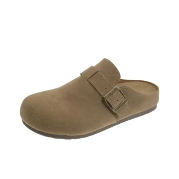 SOBB Rubber Sole Abrasion Resistant Slip Resistant Closed Toe Slippers Women's