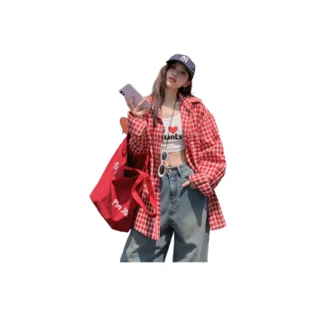 Wbwq Shirts Women's Red Plaid