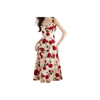 Cotton Gene Slip Dresses Women's Image Color 8308