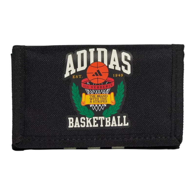 Adidas HOOPS Polyester Wallet Unisex Black-0