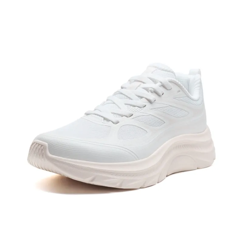 XTEP Cushioning, Slip Resistant, Rebound Low Top Sprint Casual Running Shoes Women's White Pink-1