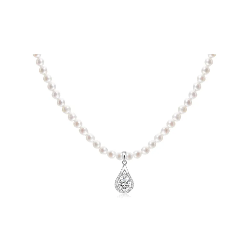 Lao Feng Xiang Pearl Necklaces Women's-0