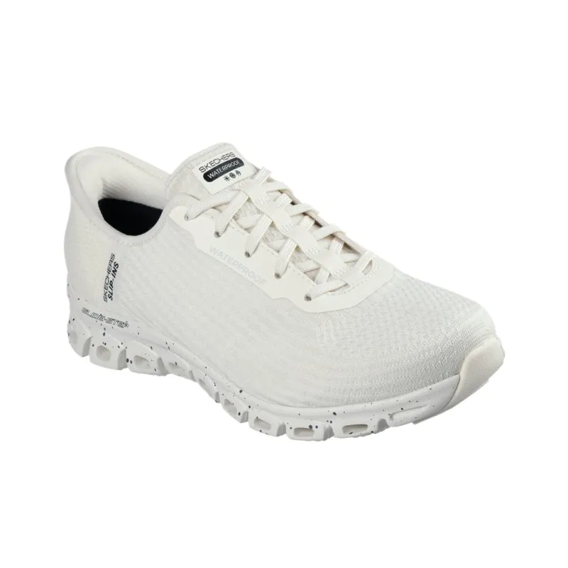 Skechers Glide Step Low Top Casual Shoes Women's White-3