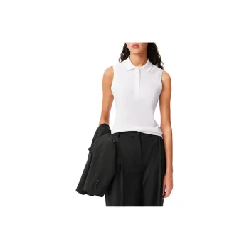 LACOSTE Sleeveless Cotton Polo Shirt