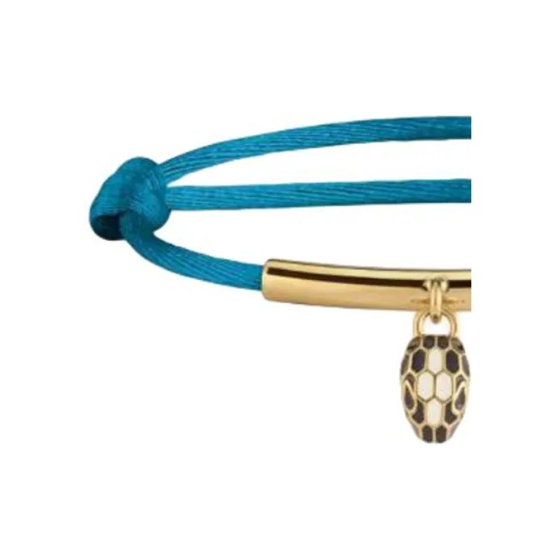 BVLGARI Fabric Bracelets Women's Blue-1