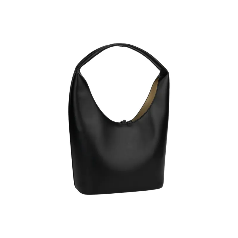 CALVIN KLEIN Synthetic Material Basket Bag Handbag Medium Size Women's Space Black-2