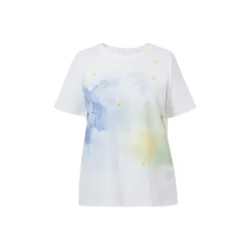 MSSHE T Shirts Women's Pure White