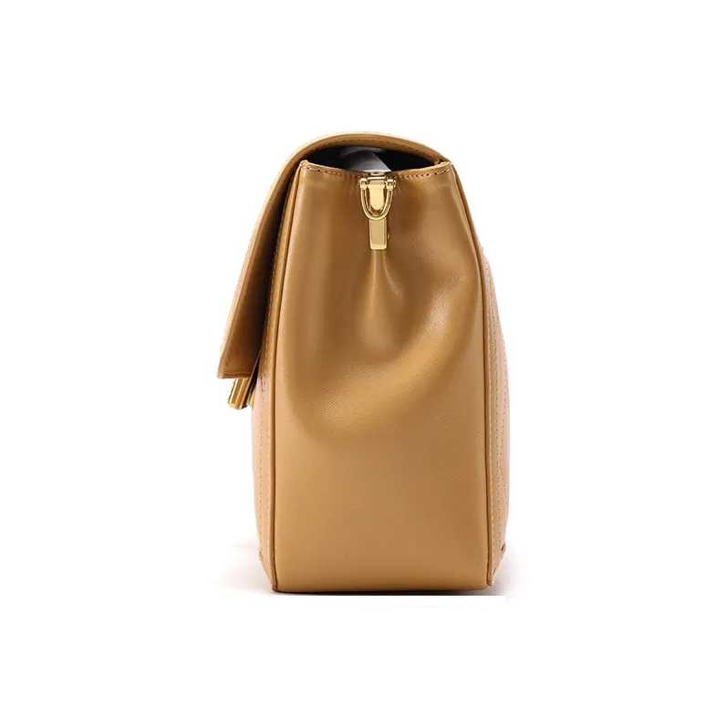 Montagut Sheepskin Shoulder Bag Women's Ice Coffee-13