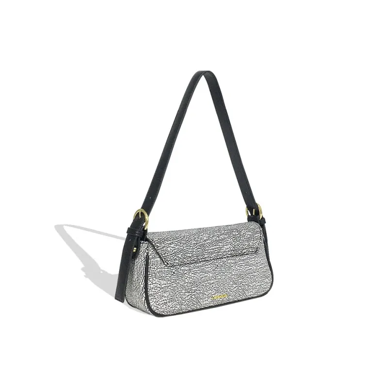 MACK JODAER Synthetic Leather Shoulder Bag Regular Women's Black-3