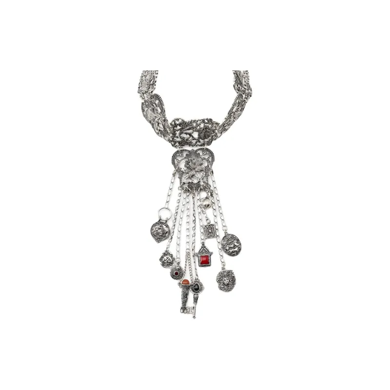 ZARA Metal Necklaces Women's Silver-0