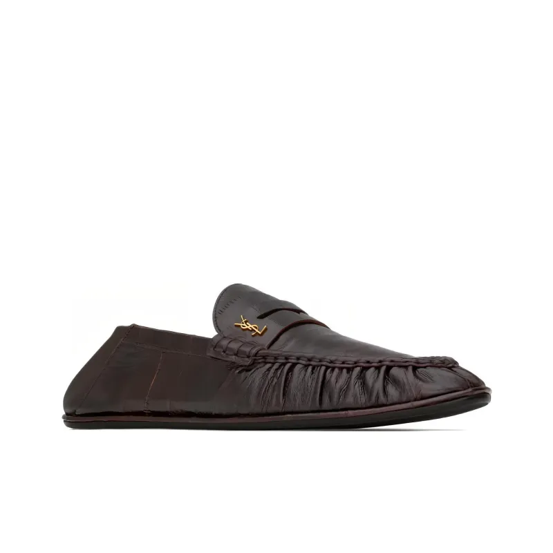 SAINT LAURENT LE Loafers Men's Brown-3