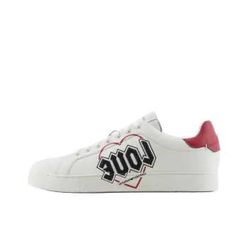 EMPORIO ARMANI Low Top Skateboard Shoes Men's White