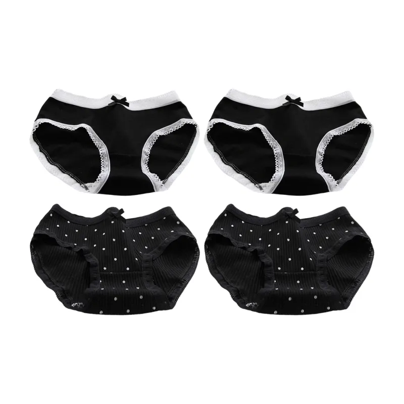 Flowers In Water Underpants Women's 4 Pack-33