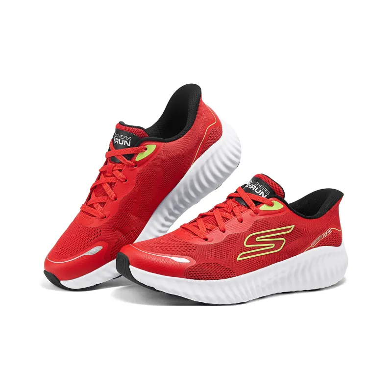 Skechers MEN'S GO Anti Slip Wear Resistant Low Top Running Shoes Men's Red-2