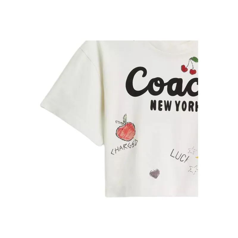COACH Crop Tops Women's White-4