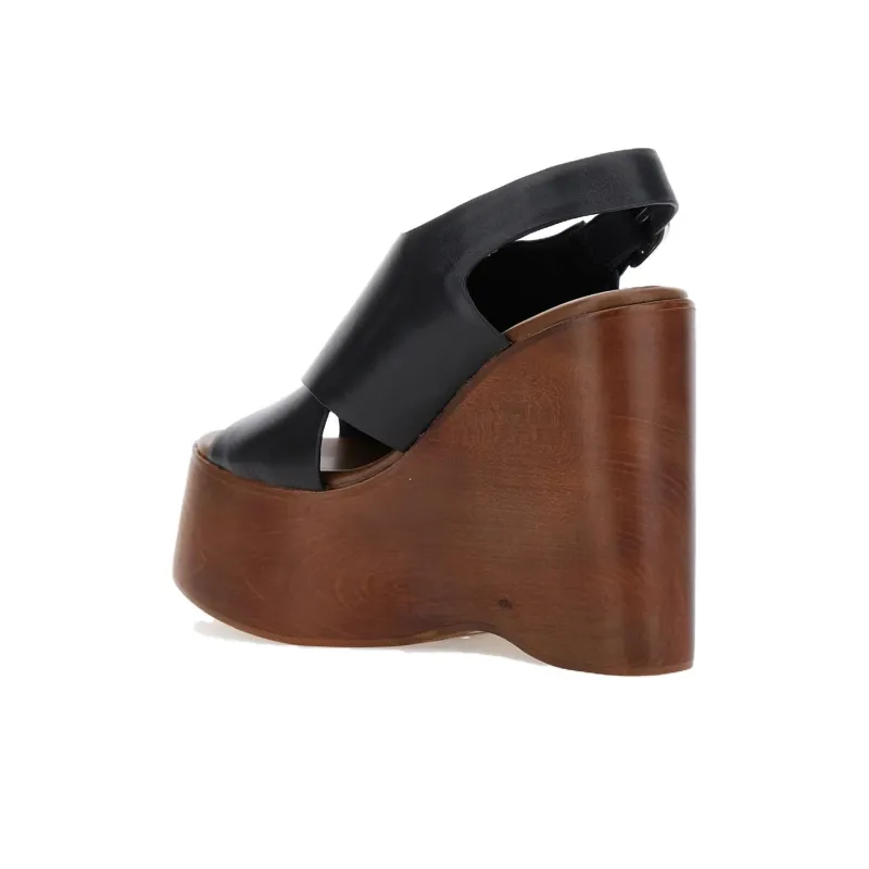 Jeffrey Campbell Fiddle One Strap Sandals 13cm Women's Black-2
