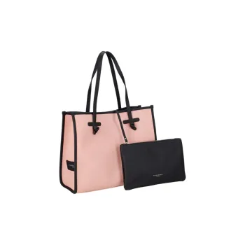 GIANNI CHIARINI Cotton Tote Bag, Shopping Bag, Handbag, Shoulder Bag Women's Pink