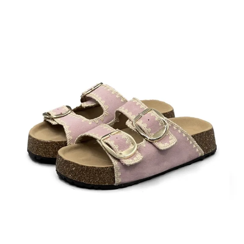 SHUMO Quiet Slip Resistant Abrasion Resistant Slide Slippers Women's-0