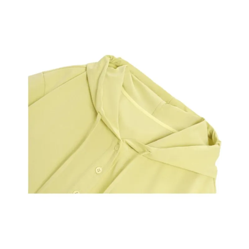 Fragment Crop Tops Women's Green Yellow-2