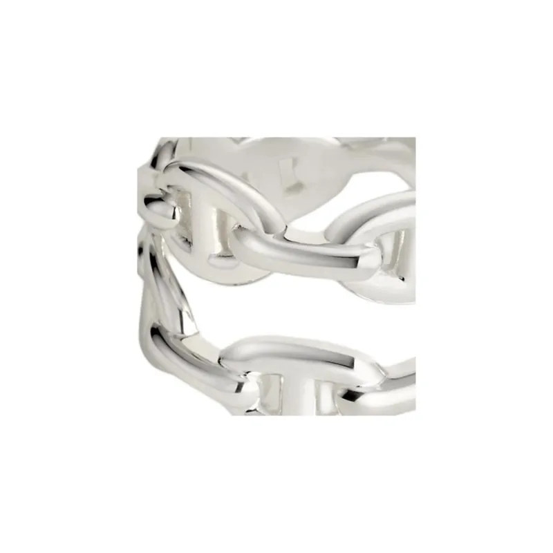 HERMES Sterling Silver Rings Women's Silver-1
