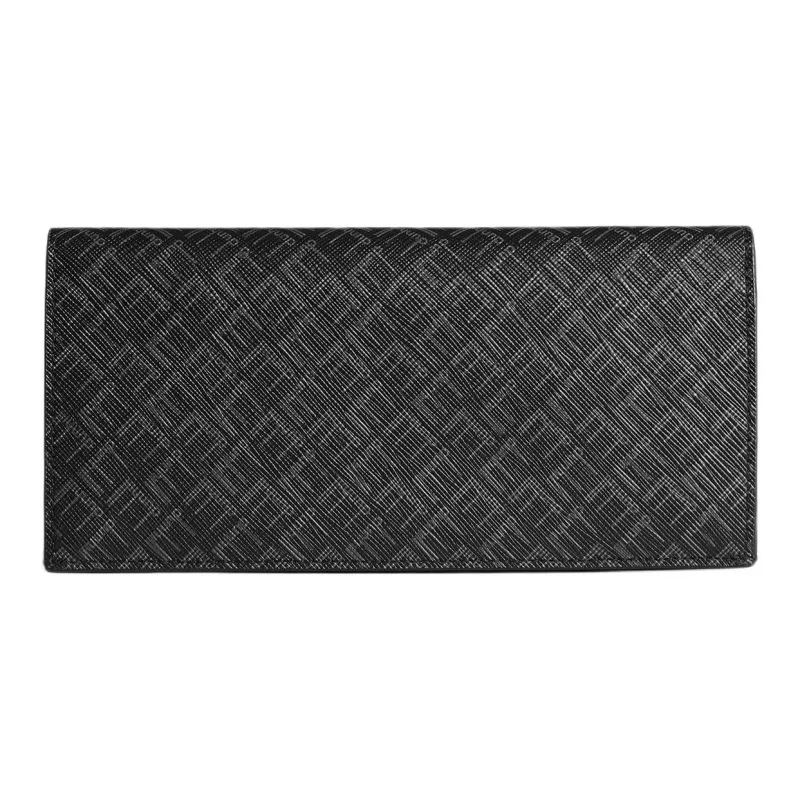 Dunhill Coated Canvas Wallet Men's Black Gray-1