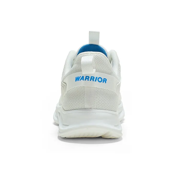 Warrior Slip Resistant, Abrasion Resistant, Breathable Low Top Casual Training Running Shoes Men's White Blue-3