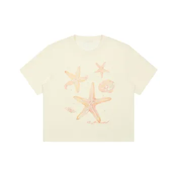 MostwantedLab T-Shirts Women's Cream White