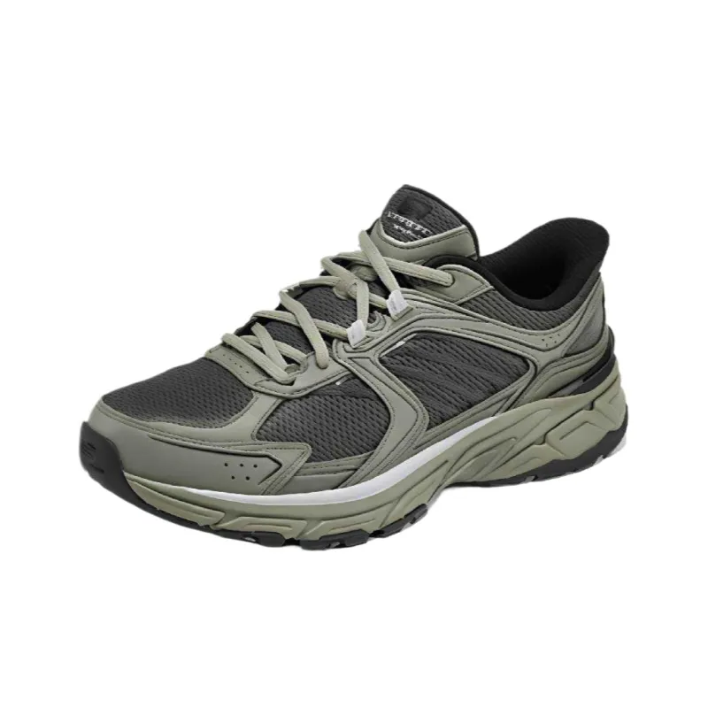 Skechers SPORT MENS Low Top Chunky Sneakers Men's Olive Green-2