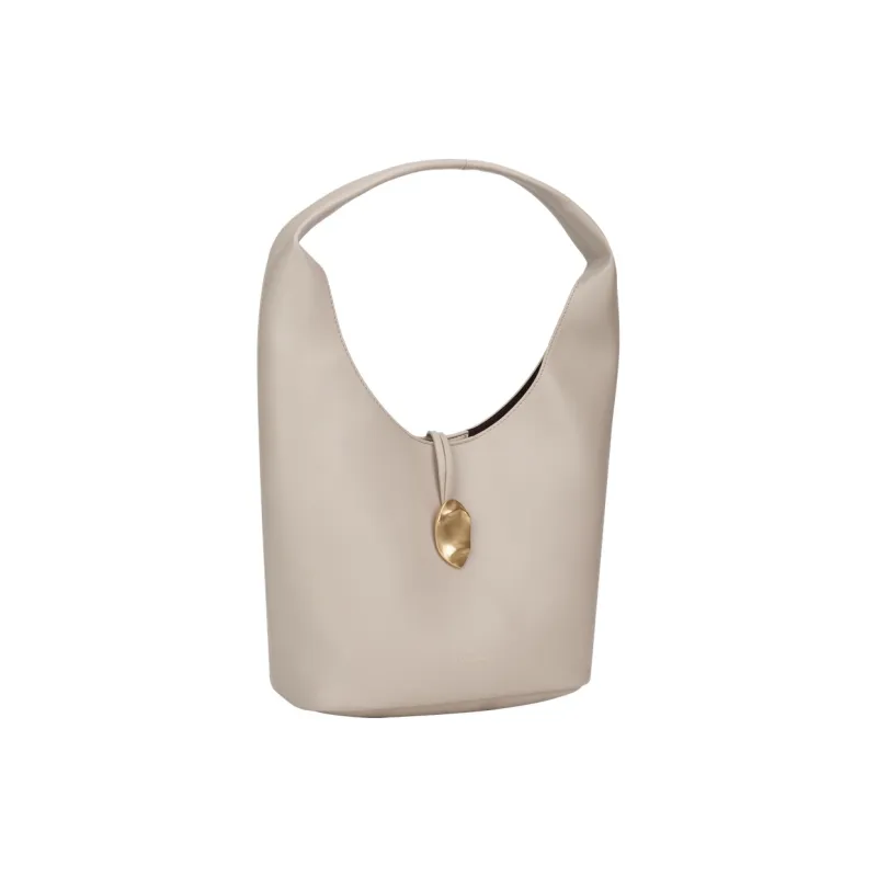 CALVIN KLEIN Blended Material Handbag Women's Castle Gray-1