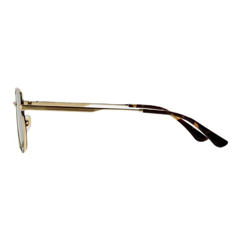 ZARA Metallic Nylon Irregular Shape Sunglasses Men's Gold-2