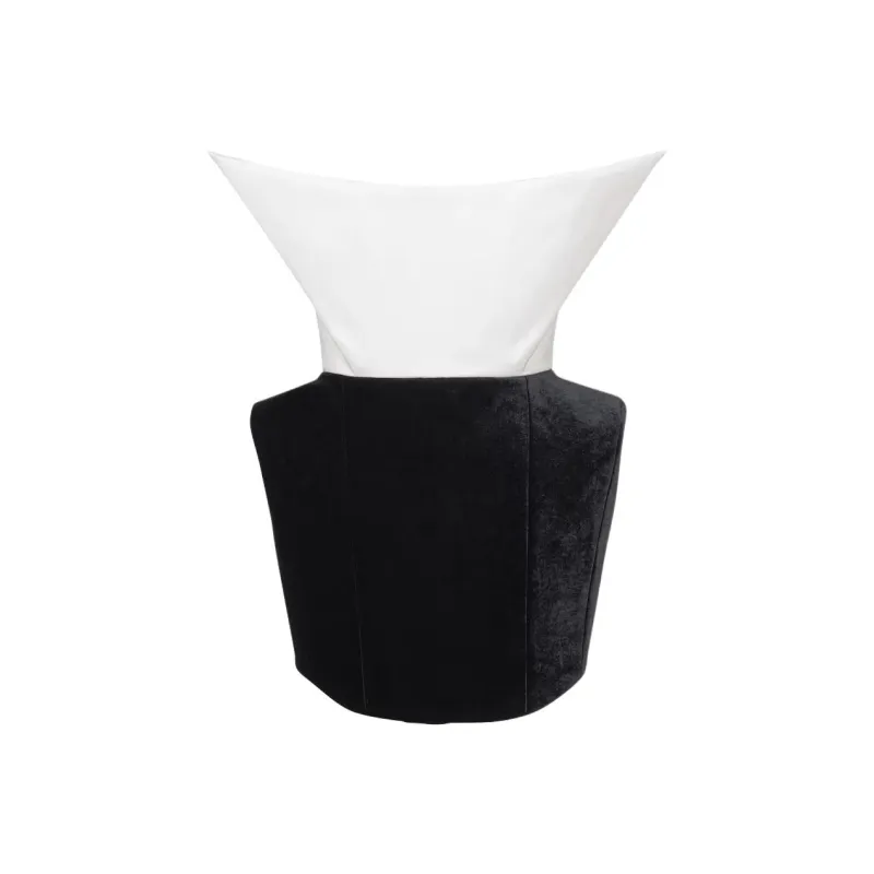 BALMAIN Sleeveless Dress Women's Black White-0