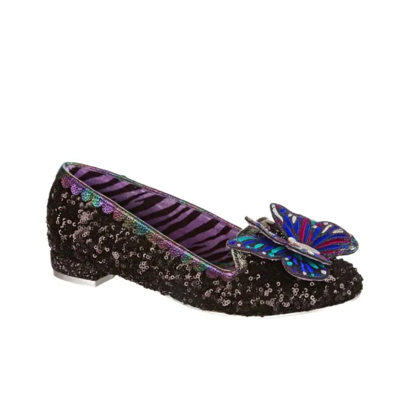 IRREGULAR CHOICE Madam Monarch Casual Single Shoes Women's Black-2