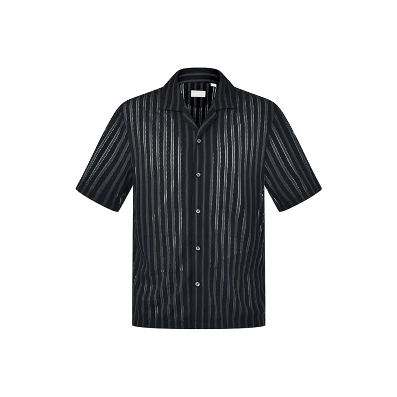 RARE Shirts Men Black Blue-0