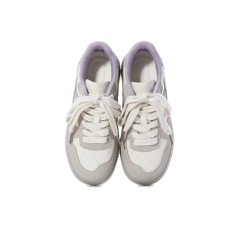 The New Age Family Low Top Skateboard Shoes Women's Gray Purple-2