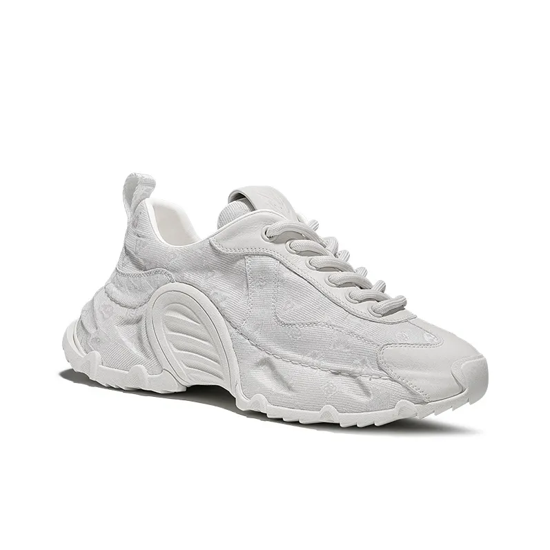 SALAXI Cushioning Abrasion Resistant Lightweight Height Increasing Mat Low Top Chunky Sneakers Unisex-14