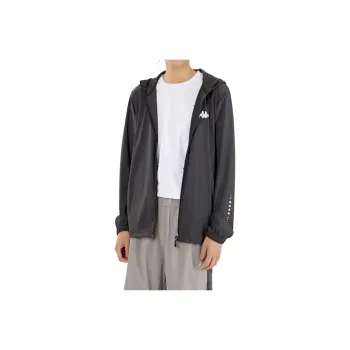 Kappa Jackets Unisex Black Gray