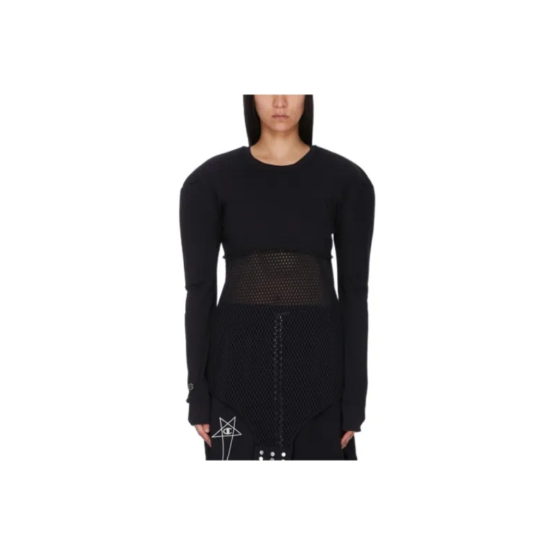 Champion X RICK OWENS T Shirts Women's Black-0