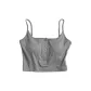 Cropped Light Heather Gray