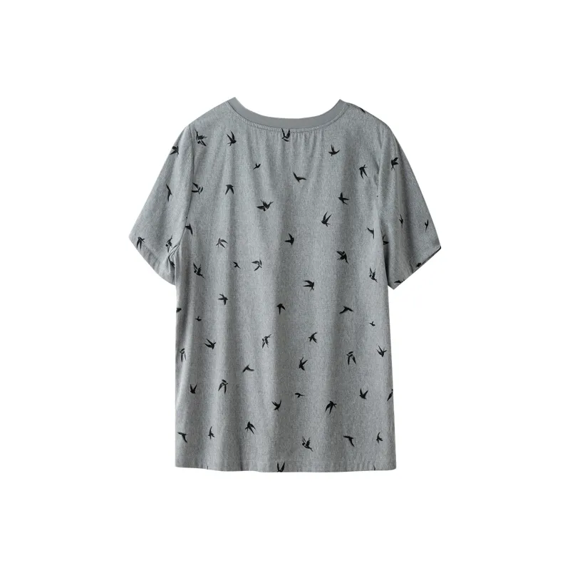 To the west T Shirts Women's Gray-1