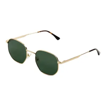 ZARA Metallic Nylon Irregular Shape Sunglasses Men's Gold