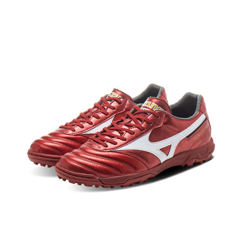 Mizuno Soccer Shoes Men Low Top Red-2